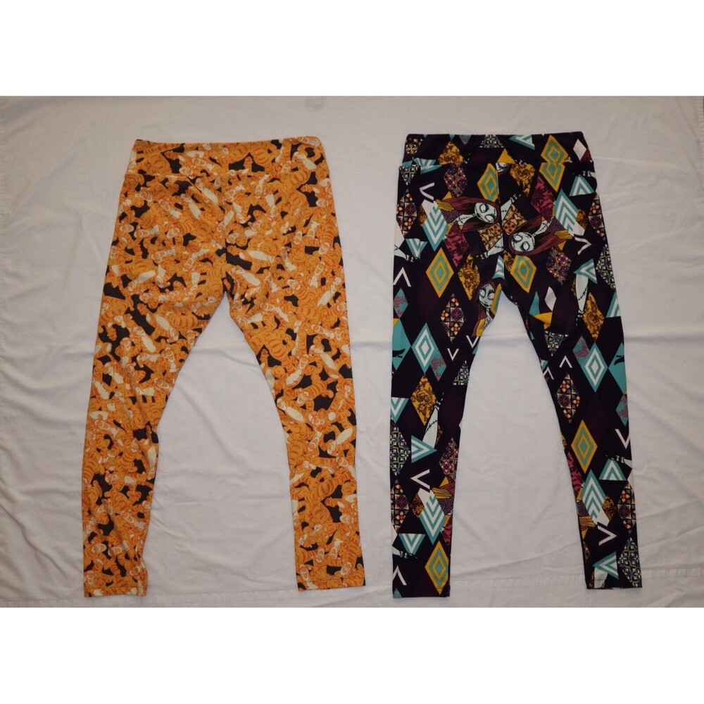 LuLaRoe T/C Tall & Curvy Leggings Disney Tigger Nightmare before Christmas Sally - Picture 10 of 12